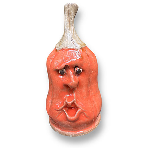 Tim Whitten 7.5" Pumpkin Face Jug DP5526